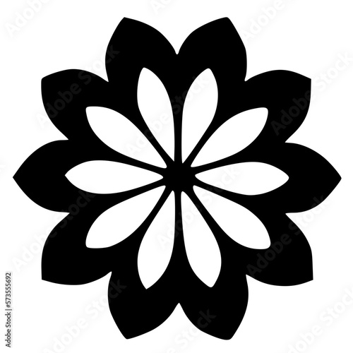 vector illustration of flower icon