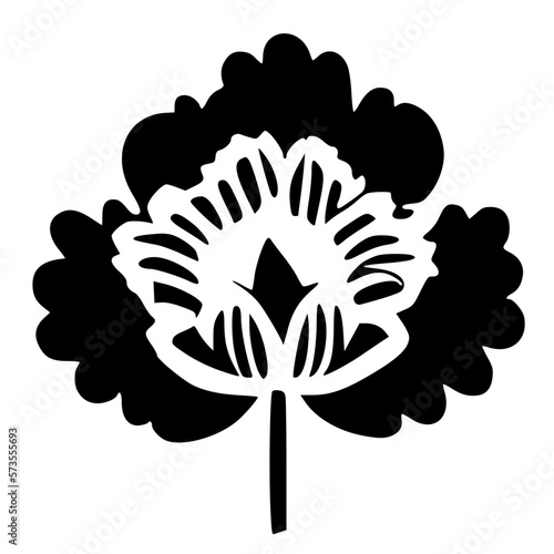 vector illustration of flower icon