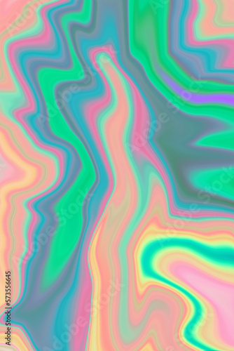 abstract colorful background with acrylic wavy liquid lines, Close up of colorful simply painting acrylic colorful wave line background perfect for wallpaper and cover.