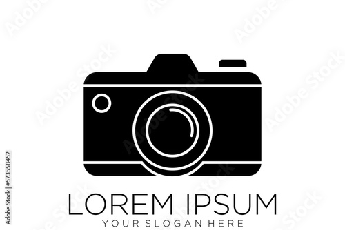 camera photography logo icon vector template