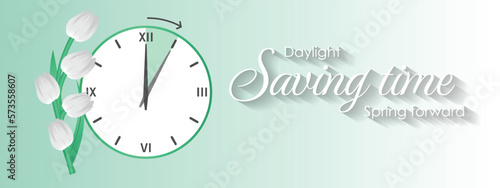Daylight saving time. Spring forward. 12 march