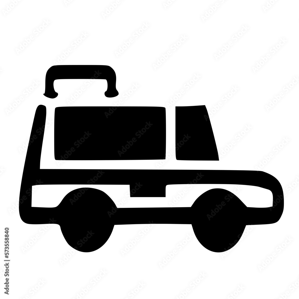 vector illustration of black and white car shape vector illustration of black and white car shape