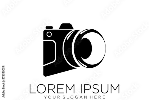 camera photography logo icon vector template