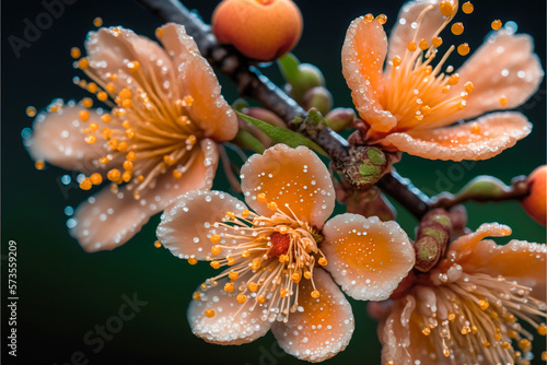 peach blossom, Generative AI, Generative AI © fotogestoeber
