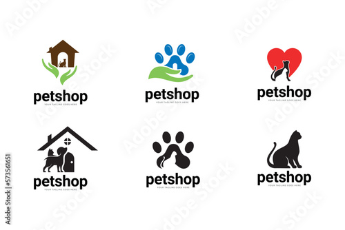 Pet Shop Vector Logo Illustration is a clean and professional logo template suitable for any business or personal identity related to animal lovers, pet shops, veterinary clinics, etc.