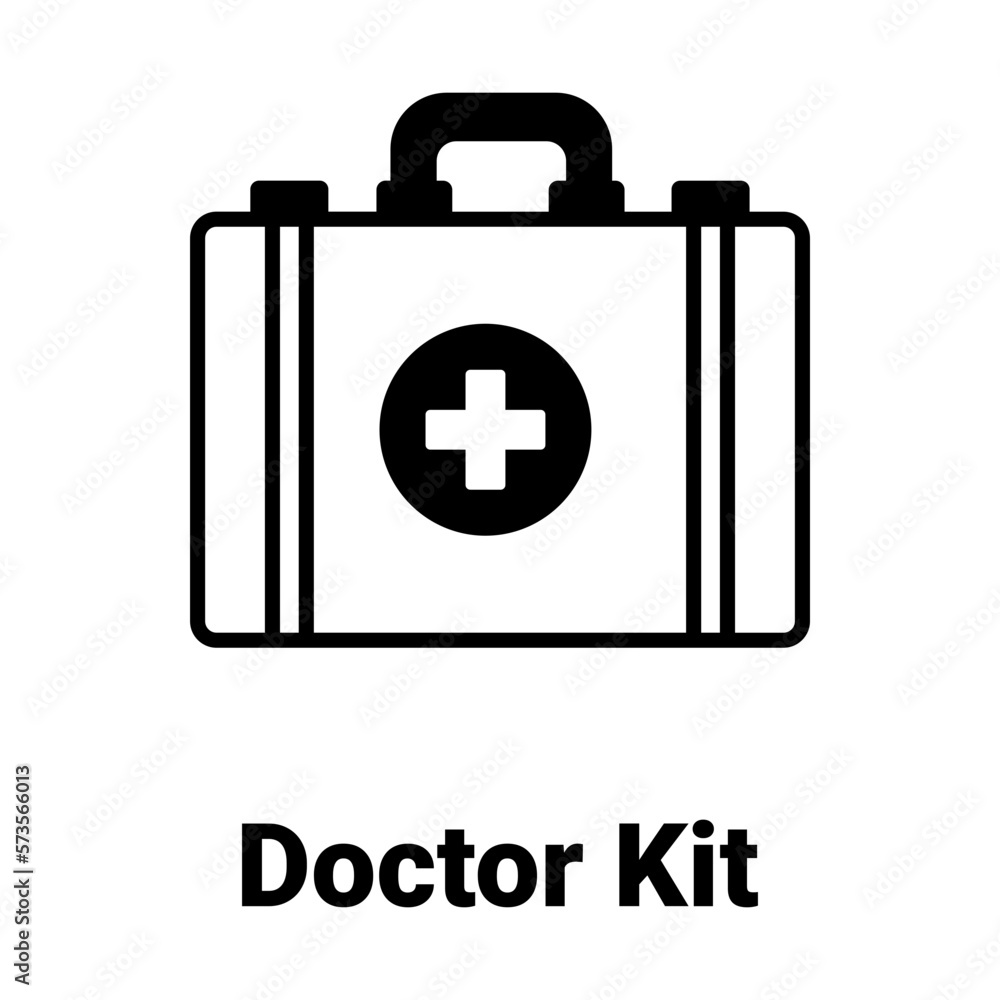 Obraz premium Doctor kit Vector Icon