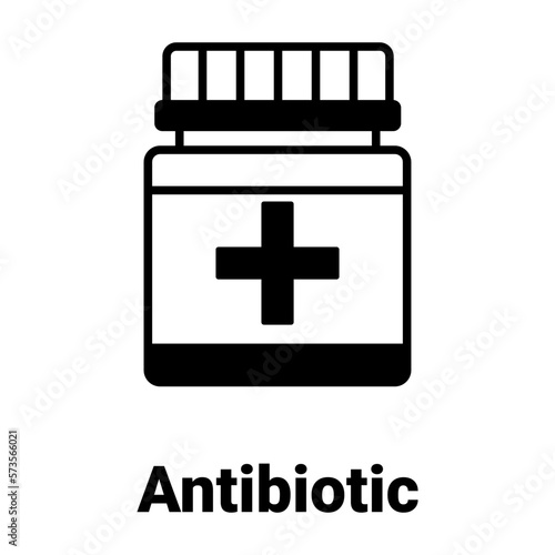 Antibiotic Vector Icon

