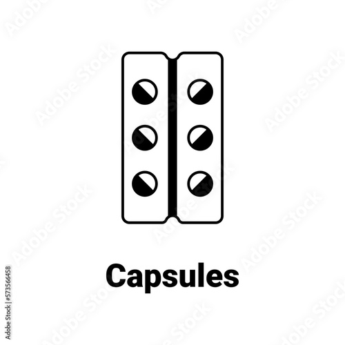 Capsules Vector Icon