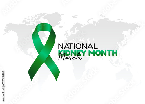 vector graphic of national kidney month good for nnational kidney month celebration. flat design. flyer design.flat illustration.