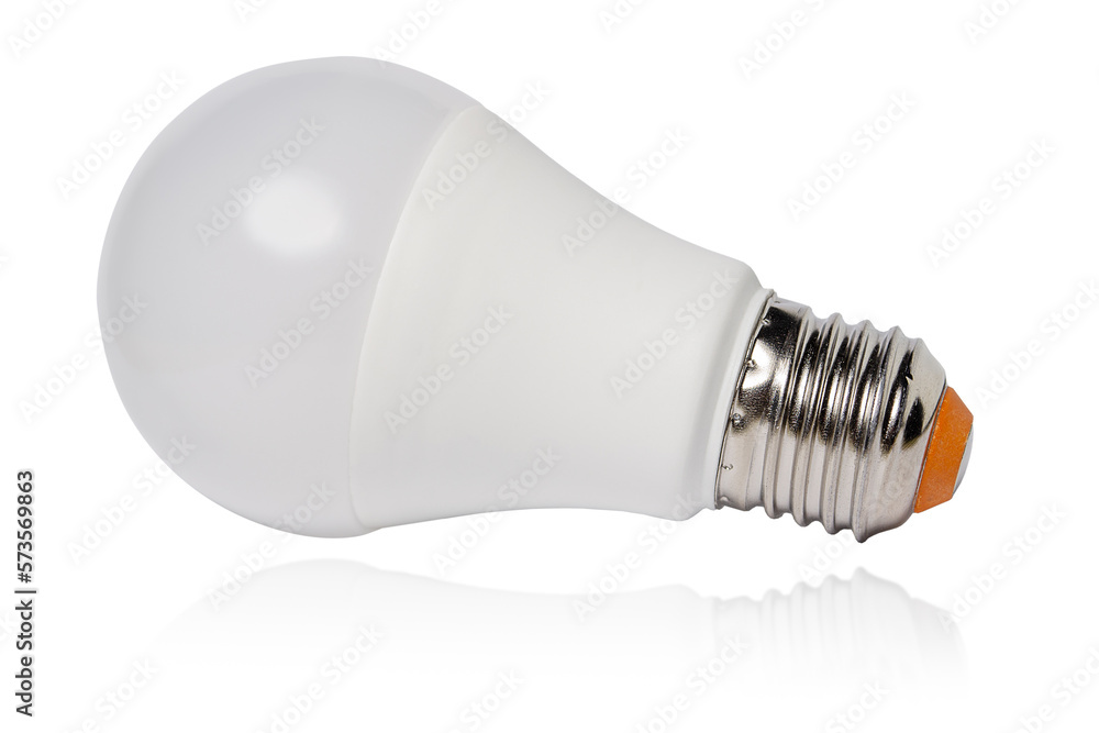 modern LED lamp, isolated on a white background with reflection modern LED lamp, isolated on a white background with reflection