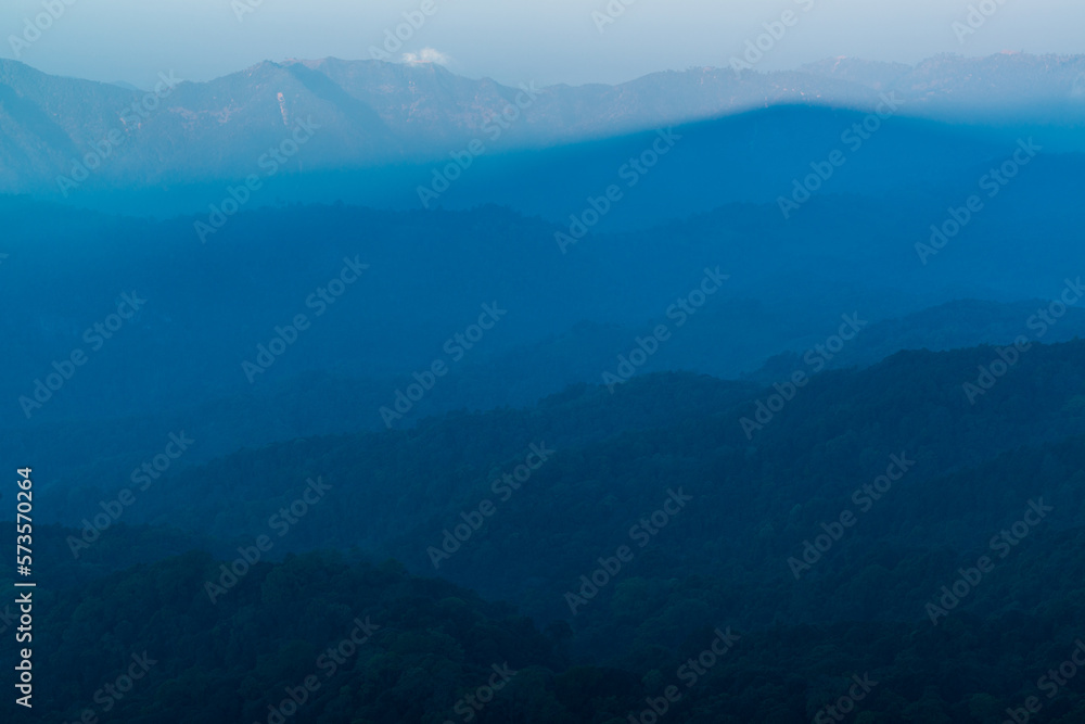 Complex mountain ridges of northern Thailand seen from the second highest mountain in Thailand, Doi Pha Hom Pok, Fang, Chiang Mai, Thailand. Complex mountain ridges of northern Thailand seen from the second highest mountain in Thailand, Doi Pha Hom Pok, Fang, Chiang Mai, Thailand.