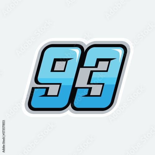 93 racing numbers