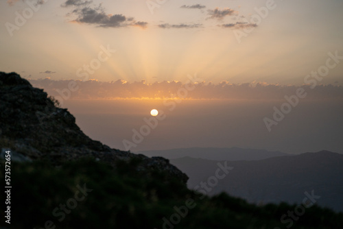 Punta La Marmora, Nuoro, Arzana, sunset in the mountains of Sardinia
