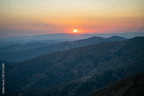 Punta La Marmora  Nuoro  Arzana  sunset in the mountains of Sardinia