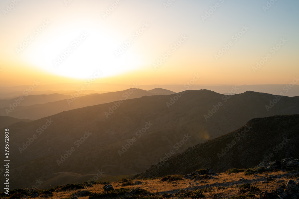 Punta La Marmora, Nuoro, Arzana, sunset in the mountains of Sardinia