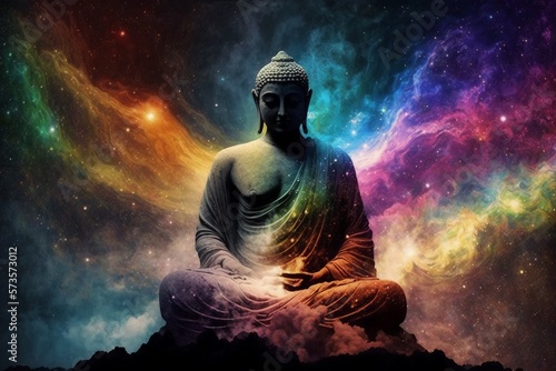 The Philosophy of Buddha. Generative AI. photo