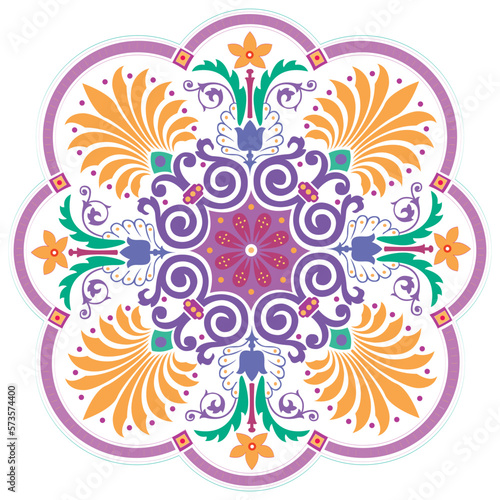Luxury ornamental colorful mandala design background pattern © GraphicMod