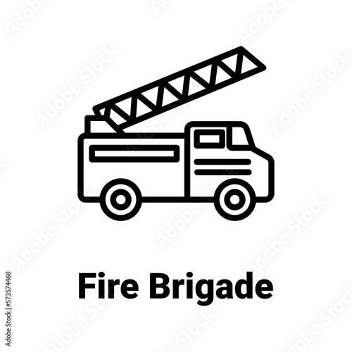 Fire brigade Vector Icon

