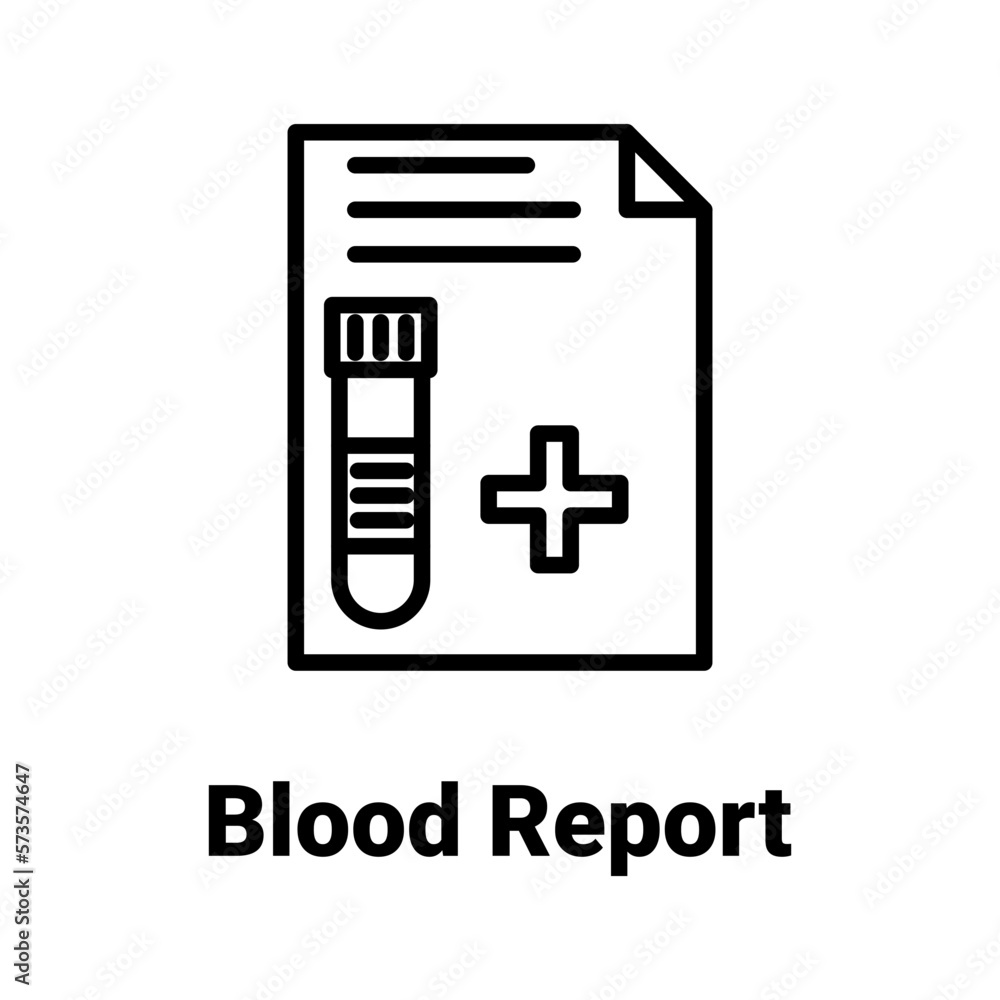 Blood testing report Vector Icon
Blood testing report Vector Icon
