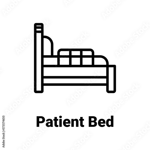 Ambulance cot Vector Icon