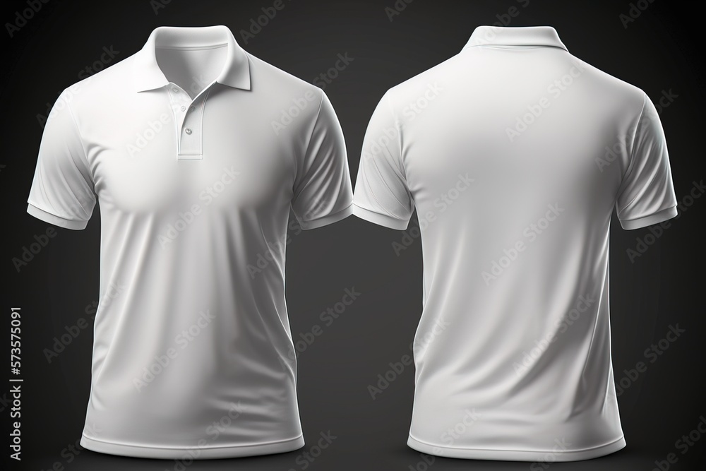 Blank white polo Tshirt for men template Stock Illustration Adobe Stock Blank white polo Tshirt for men template Stock Illustration Adobe Stock