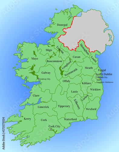 Canvas Print Republic of Ireland