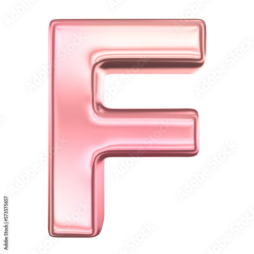 Number alphabet font For Letter 3d render