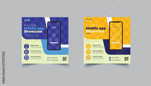 mobile app showcase social media