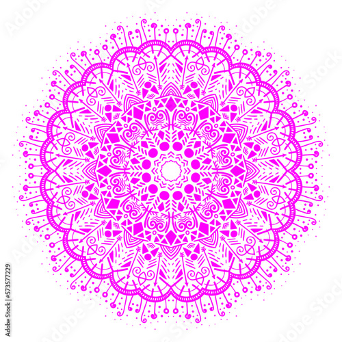 Luxury ornamental colorful Mandala design background pattern