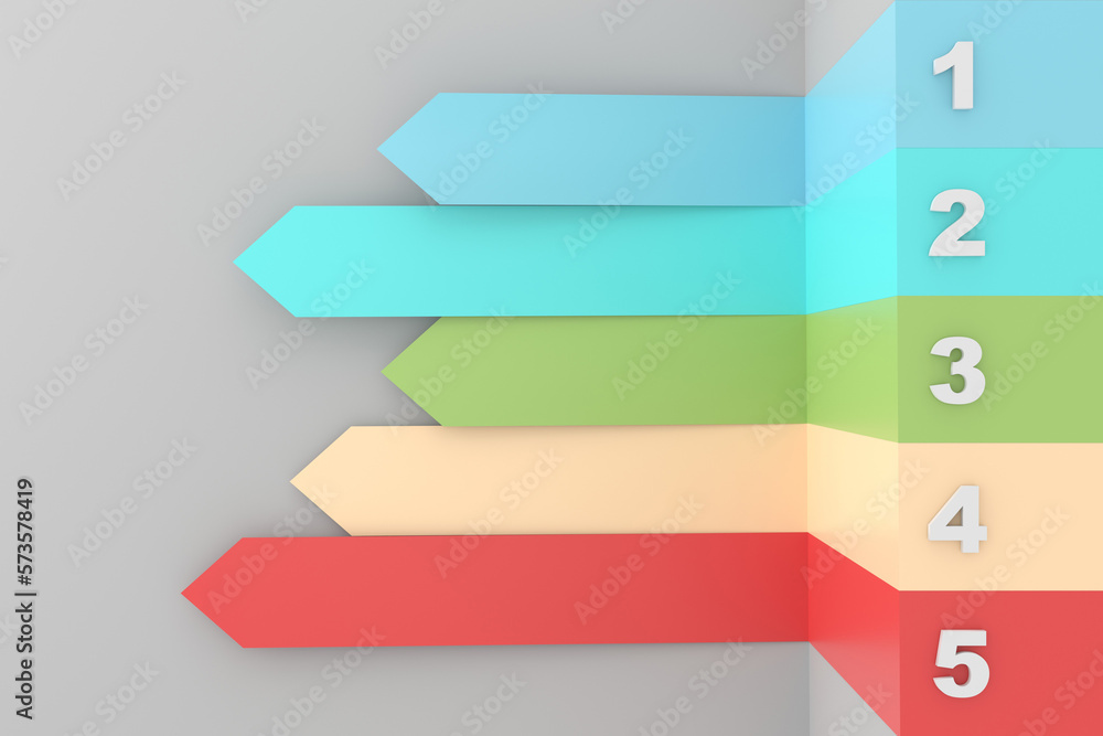 Arrow infographic template. Infographic options banner. layout for ...