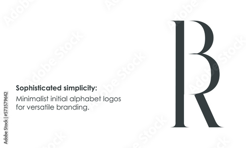 Alphabet letters Initials Monogram logo RB, BR, R and B