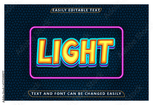 3d Text Vector Text Effect template Suitable for typeface needs.

