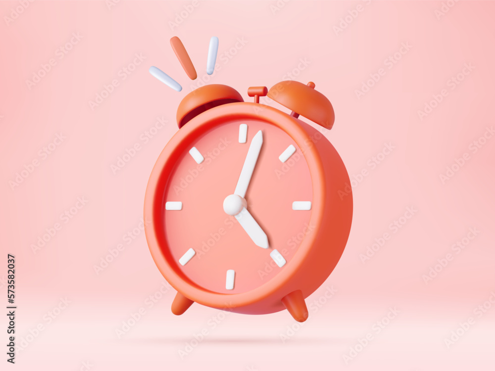 Vetor de 3d alarm clock do Stock Adobe Stock