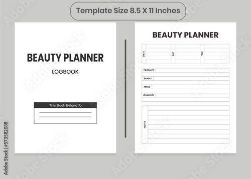 Beauty Planner and KDP Interior