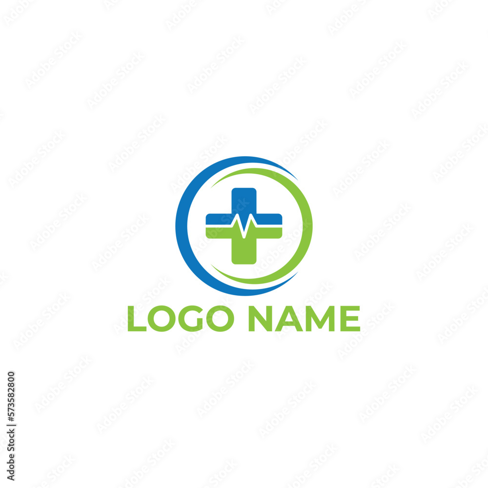 Vector health care and plus symbol logo template Vector health care and plus symbol logo template