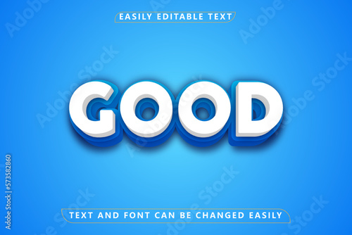 3d Text Vector Text Effect template Suitable for typeface needs. 