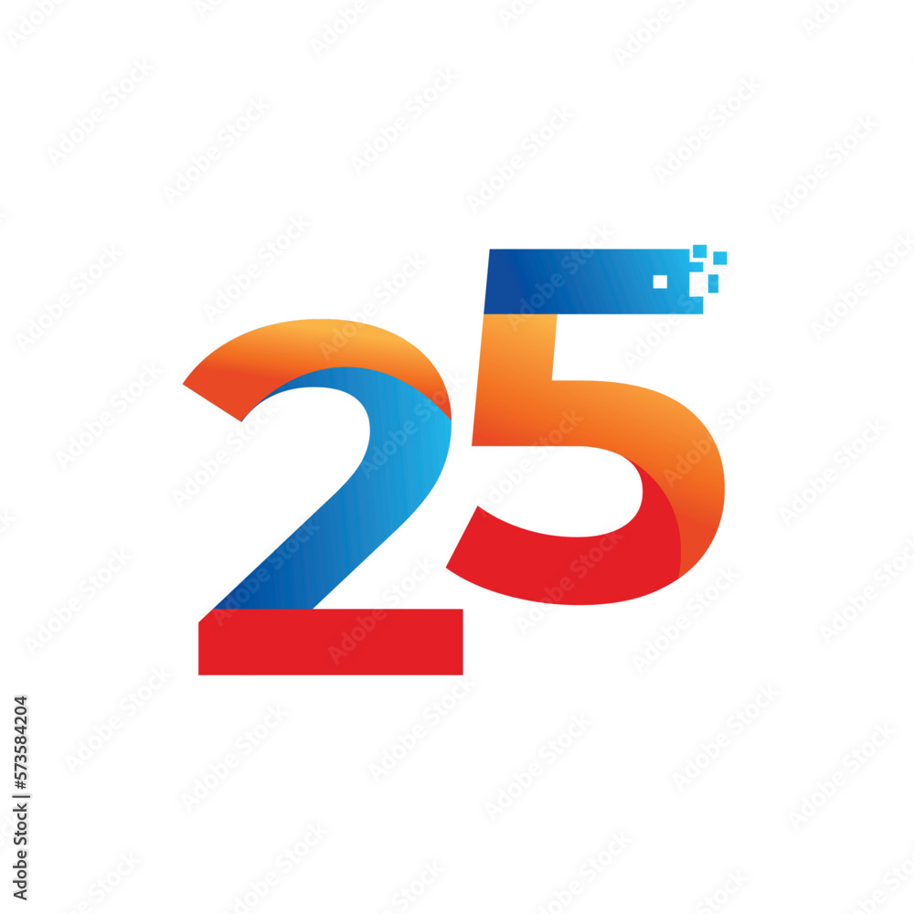 25th year anniversary celebration logo design 25th year anniversary celebration logo design