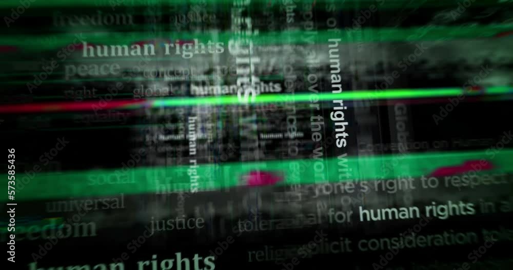 Human rights fight for freedom and justice headline news titles across media. Abstract concept displays loop. Flight between screens with glitch effect seamless and looped 3d. Human rights fight for freedom and justice headline news titles across media. Abstract concept displays loop. Flight between screens with glitch effect seamless and looped 3d.