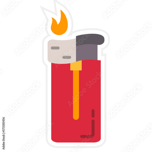 Lighter Sticker Icon