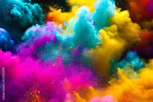 Colourfull powder explosion © TechArtGallery