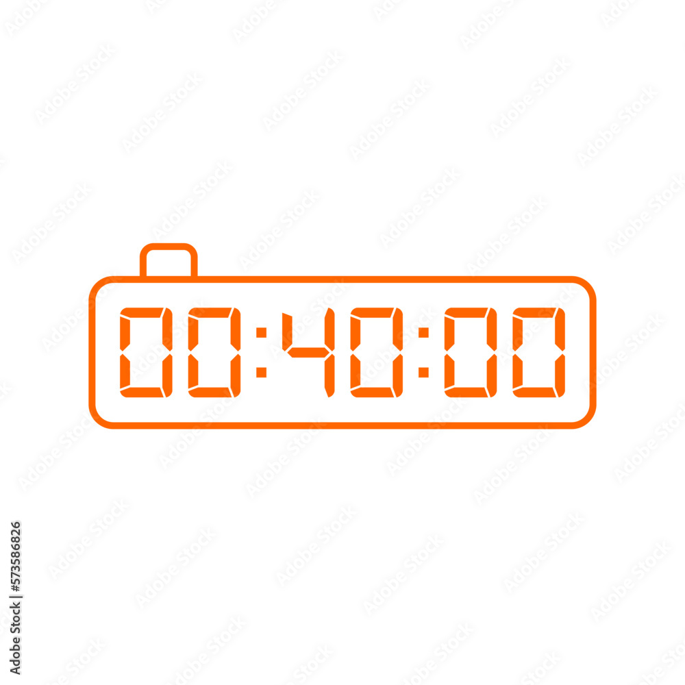 Digital, clock, led icon vector image. Can also be used for home electronics and appliances. Suitable for mobile apps, web apps and print media. Digital, clock, led icon vector image. Can also be used for home electronics and appliances. Suitable for mobile apps, web apps and print media.