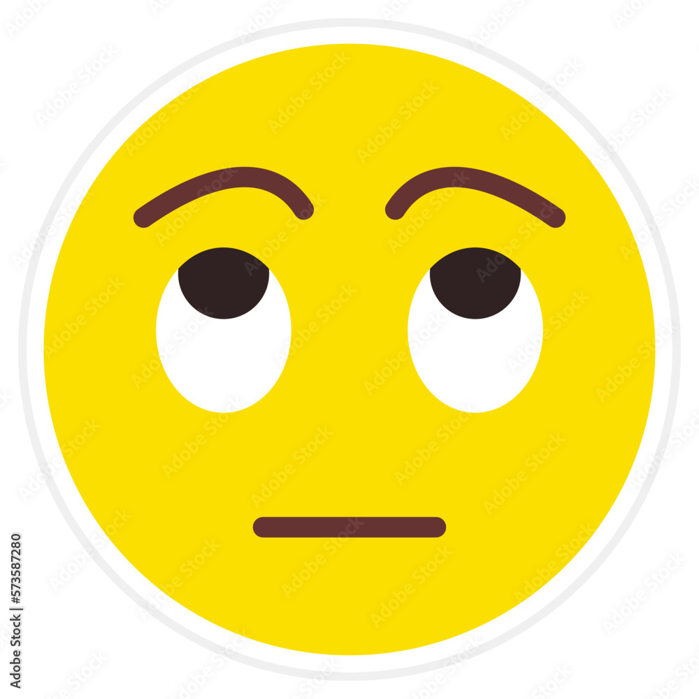 Rolling Eyes Sticker Icon