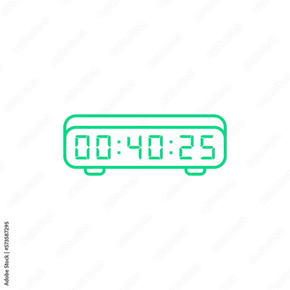 Digital, clock, led icon vector image. Can also be used for home electronics and appliances. Suitable for mobile apps, web apps and print media. Digital, clock, led icon vector image. Can also be used for home electronics and appliances. Suitable for mobile apps, web apps and print media.