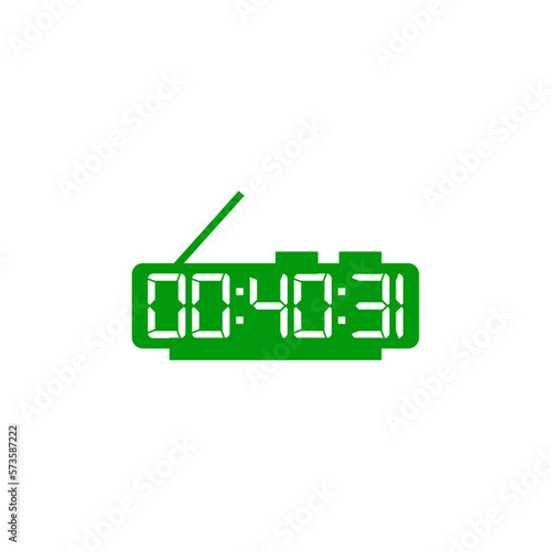 Digital, clock, led icon vector image. Can also be used for home electronics and appliances. Suitable for mobile apps, web apps and print media.