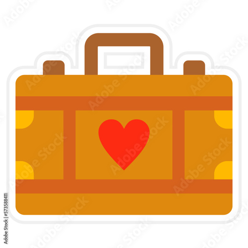 Suitcase Sticker Icon