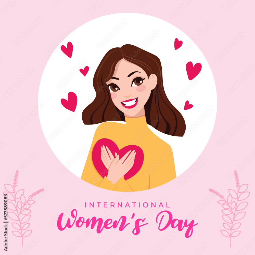 Happy International women's day creative social media poster design
