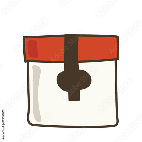 storage container isolated on white background. doodle. clipart. vector illustration