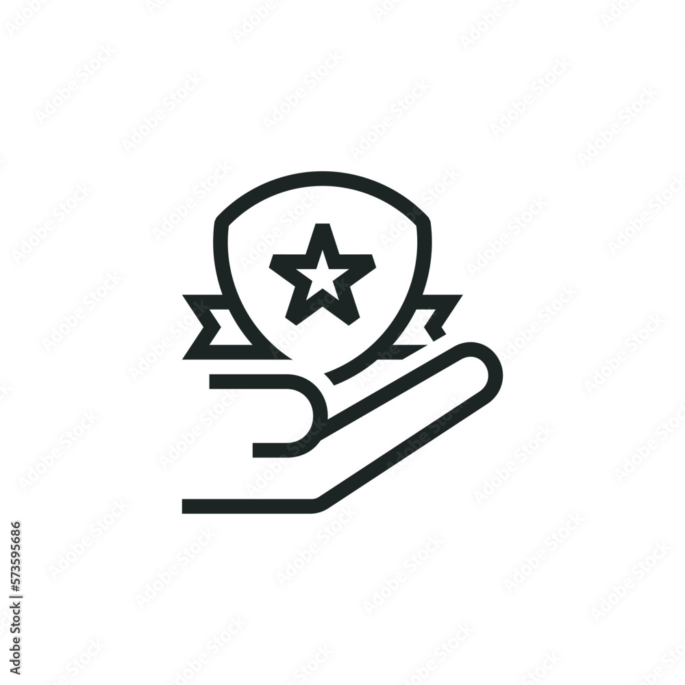 Give award icon isolated on white background Give award icon isolated on white background
