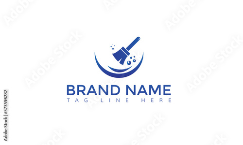 Creative Cleaning Concept Logo Design Template