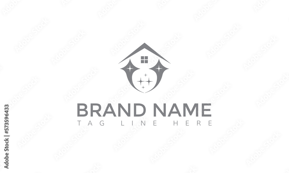 Creative Cleaning Concept Logo Design Template Creative Cleaning Concept Logo Design Template